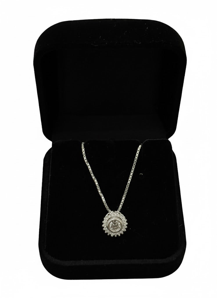 Colar Ponto de Luz - Contorno Cravejado